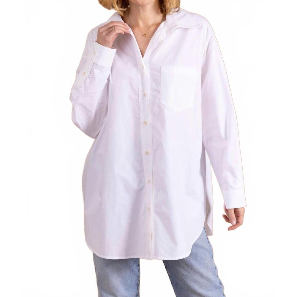 NEW LE MARAIS beaufort button down shirt in white